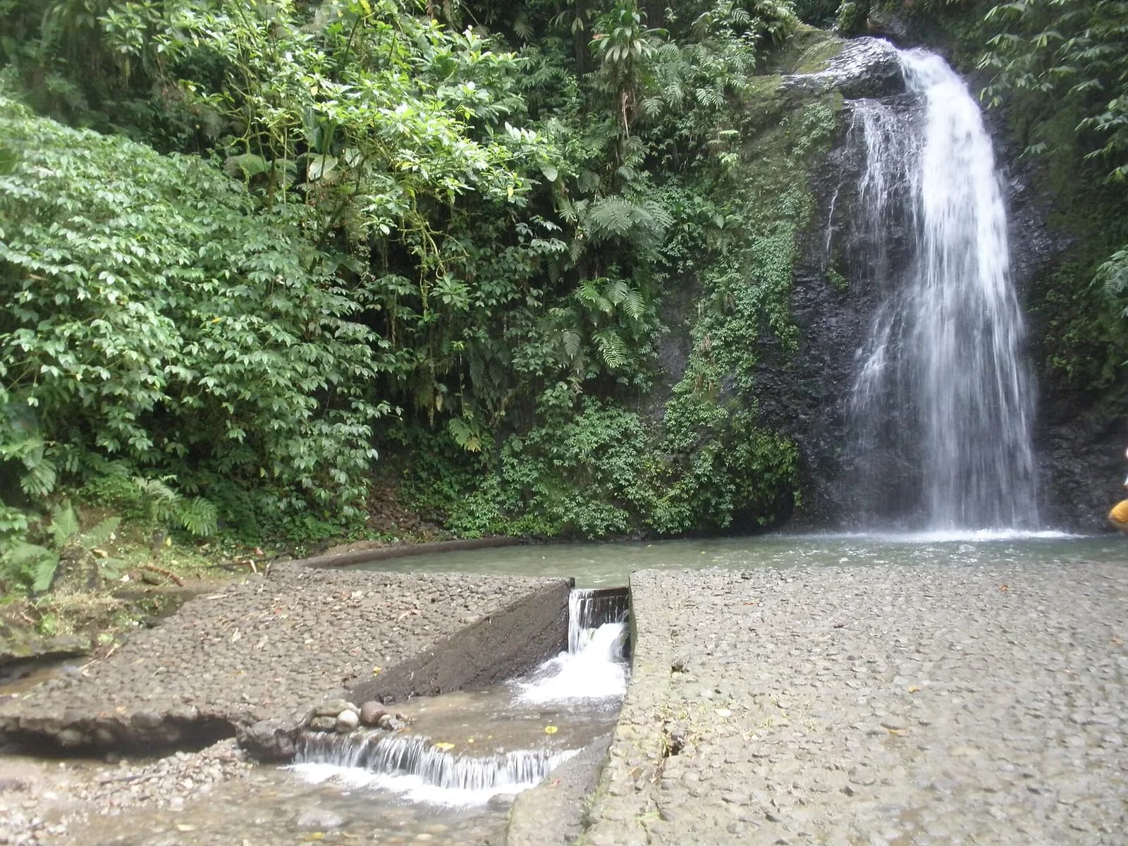 Le Saut du Gendarme, cascade de Fonds-Saint-Denis en Martinique, avec son bassin